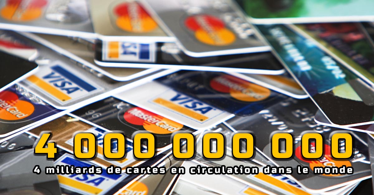 4 Milliards de cartes de crédit en circulation