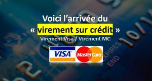 Virement par carte de crédit : Visa virement / MasterCard virement